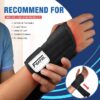 FEATOL 2 Pack Carpal Tunnel Wrist Brace For Work With Wrist Splint, Adjustable Wrist Guard Daytime Support For Women Men, Pain Relief For Pregnancy, Typing, Arthritis, Tendonitis. - Image 3